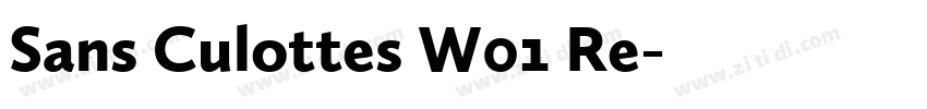 Sans Culottes W01 Re字体转换